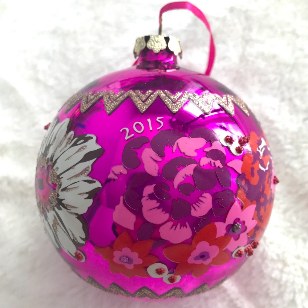 Vera Bradley 2015 Christmas ornament with box